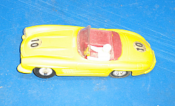 Slotcars66 Mercedes 300SL Yellow #10 1/40th Scale Slot Car by Jouef 